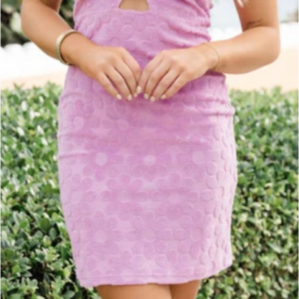Pink Lily Plush Pink Swim Coverup